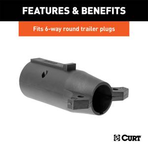 CURT - CURT 7-Way Round RV To 6-Way Round Adapter 57660 - Image 4