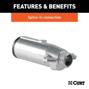 CURT - CURT 7-Way Round Connector Plug 58160 - Image 3