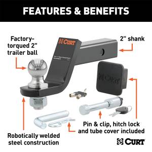 CURT - CURT Class III Tow Starter Kit 45554 - Image 2