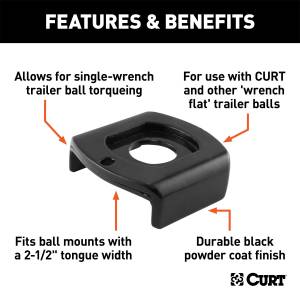 CURT - CURT Ball Mount Tongue Sleeve 45007 - Image 2
