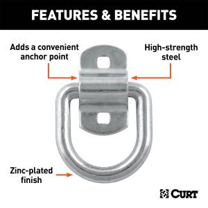 CURT - CURT Forged D-Ring/Brackets 83742 - Image 3