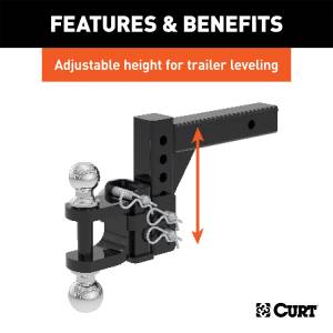CURT - CURT Adjustable Multi-Purpose Mount And Shank 45049 - Image 5