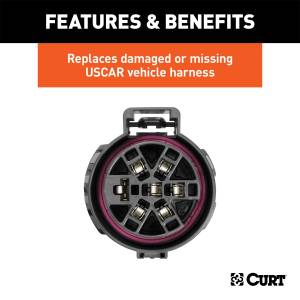 CURT - CURT 7-Way USCAR Electrical Connector 56229 - Image 4