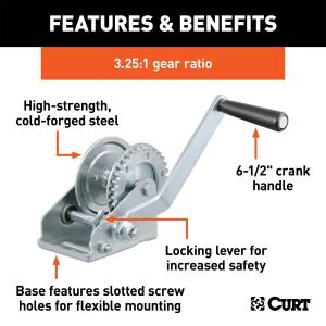 CURT - CURT Hand Winch 29423 - Image 2