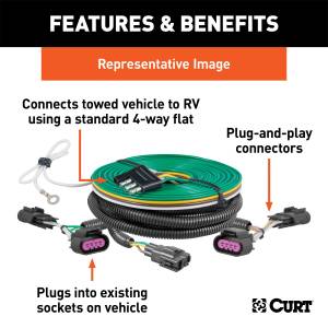 CURT - CURT Towed-Vehicle RV Harness 58900 - Image 3
