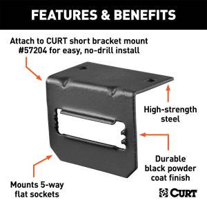 CURT - CURT Trailer Wire Connector Bracket 58303 - Image 2