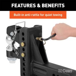 CURT - CURT Adjustable Channel Ball Mount 45908 - Image 6