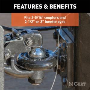 CURT - CURT Adjustable Channel Ball Mount 45908 - Image 9
