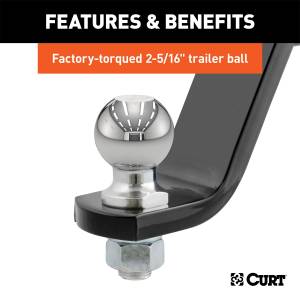 CURT - CURT Class III Loaded Ball Mount 45065 - Image 4
