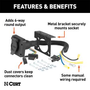 CURT - CURT Duplex Electrical Adapters 57604 - Image 2
