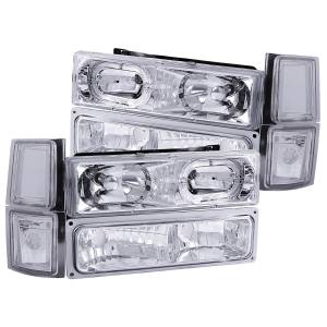 Anzo USA - Anzo USA Crystal Headlight Set w/Halo 111101 - Image 1