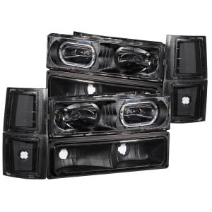 Anzo USA - Anzo USA Crystal Headlight Set w/Halo 111102 - Image 1