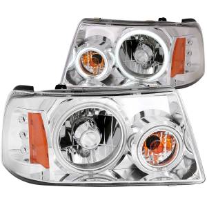 Anzo USA - Anzo USA Crystal Headlight Set w/Halo 111151 - Image 1