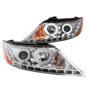 Anzo USA - Anzo USA Crystal Headlight Set w/Halo 111249 - Image 1