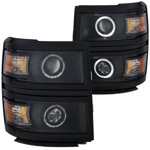 Anzo USA - Anzo USA Projector Headlight Set w/Halo 111344 - Image 1