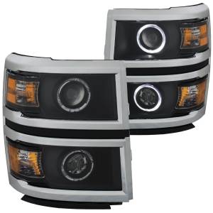 Anzo USA - Anzo USA Projector Headlight Set w/Halo 111345 - Image 1