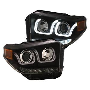 Anzo USA - Anzo USA Projector Headlight Set w/U-Bar Switchback 111387 - Image 1