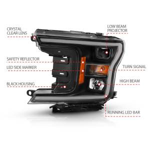 Anzo USA - Anzo USA Projector Headlight Set w/Halo 111467 - Image 4