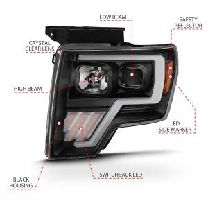 Anzo USA - Anzo USA Projector Headlight Set w/Halo 111469 - Image 4