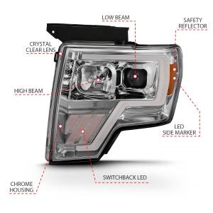 Anzo USA - Anzo USA Projector Headlight Set w/Halo 111470 - Image 4