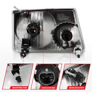 Anzo USA - Anzo USA Crystal Headlight Set 111473 - Image 4