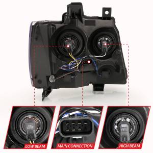 Anzo USA - Anzo USA Crystal Headlight Set 111475 - Image 4