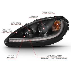 Anzo USA - Anzo USA Projector Headlight Set w/Halo 121553 - Image 4