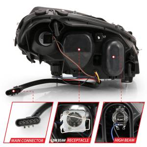 Anzo USA - Anzo USA Projector Headlight Set w/Halo 121553 - Image 5