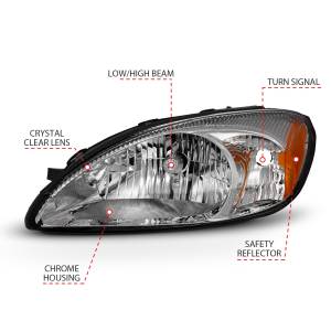 Anzo USA - Anzo USA Crystal Headlight Set 121554 - Image 3