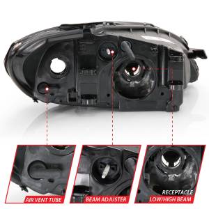 Anzo USA - Anzo USA Crystal Headlight Set 121554 - Image 4