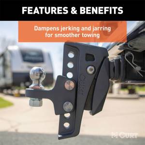 CURT - CURT Rebellion XD Adjustable Cushion Hitch Ball Mount 45980 - Image 5