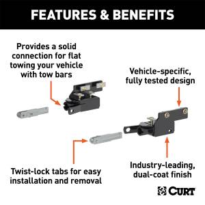 CURT - CURT Custom Tow Bar Base Plate 70106 - Image 2