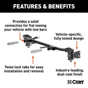 CURT - CURT Custom Tow Bar Base Plate 70119 - Image 2