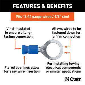 CURT - CURT Insulated Ring Terminal 59523 - Image 2