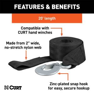 CURT - CURT Winch Strap 29451 - Image 2