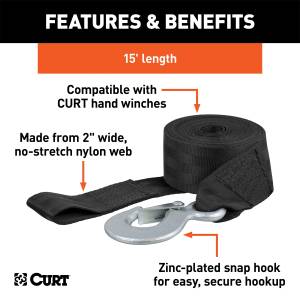 CURT - CURT Winch Strap 29450 - Image 2