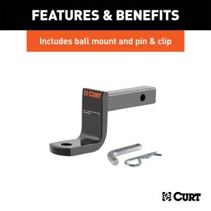 CURT - CURT Class I 1.25 in. Receiver Hitch 115753 - Image 9