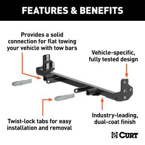 CURT - CURT Custom Tow Bar Base Plate 70109 - Image 2