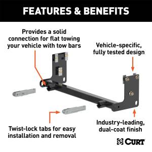 CURT - CURT Custom Tow Bar Base Plate 70110 - Image 2