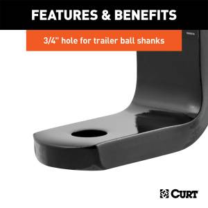CURT - CURT Class I Ball Mount 45022 - Image 5
