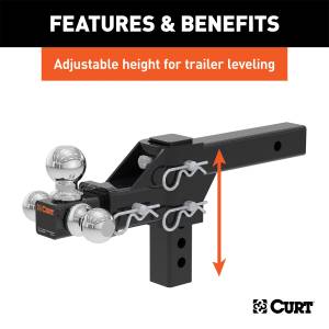CURT - CURT Class III/IV Multi Ball Mount 45799 - Image 5
