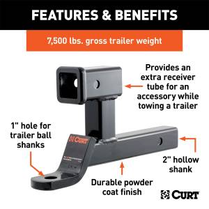 CURT - CURT Multi-Purpose Ball Mount 45810 - Image 2