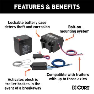 CURT - CURT Soft-Trac I Lockable Breakaway System 52040 - Image 2