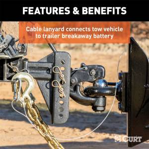 CURT - CURT Soft-Trac I Lockable Breakaway System 52040 - Image 4