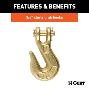 CURT - CURT Transport Binder Safety Chain Assembly 80309 - Image 4