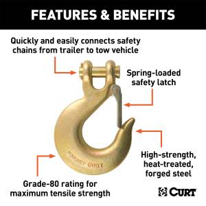 CURT - CURT Class V Clevis Safety Latch Hook 81920 - Image 2