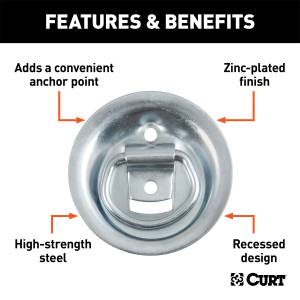 CURT - CURT Recessed Rope Ring 83710 - Image 2