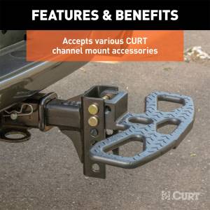 CURT - CURT Channel Style Adjustable Ball Mount Tongue 45901 - Image 5