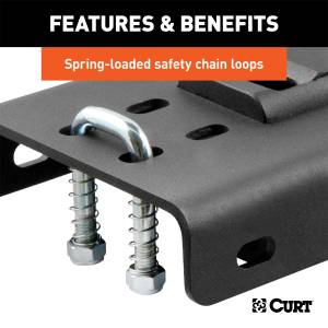 CURT - CURT Gooseneck Hitch Folding Ball Install Kit 61652 - Image 7