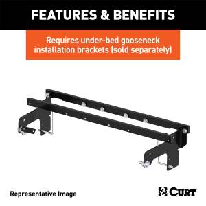 CURT - CURT Gooseneck Hitch Folding Ball Install Kit 61652 - Image 8
